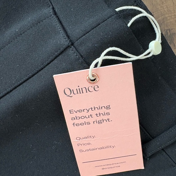 NWT Quince Ultra-Stretch Ponte Straight Leg Pant Regular Black XS - Picture 6 of 9